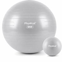 Set minge de fitness și minge de pilates PhysKcal, anti-burst - gri - 65 cm + 23 cm — pompă lipsă (stare: vezi a 2-a imagine) 1