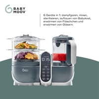 Babymoov Nutribaby Plus Bébiétel Készítő - Párolás, Keverés, Sterilizálás, Melegítés, 2200ml Kapacitás, Mosogatógépben Mosható 3