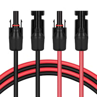 Napelemes MC4 Toldókábel 1m - Vízálló, UV-álló, 4mm² 1