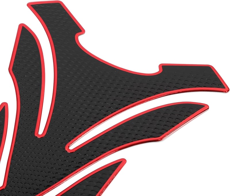 F FIERCE CYCLE Piros 3D PVC Motorkerékpár Tank Pad - Vízálló Üzemanyagtartály Védő Matrica - Univerzális Robogókhoz, Crossmotorokhoz