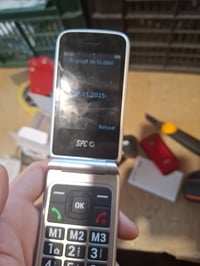 Skladací mobilný telefón pre seniorov SPC Stella 3 4G, veľké tlačidlá, SOS tlačidlo, nabíjacia stanica, červená farba 2