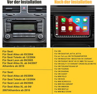 VW Golf, Passat, Polo, Tiguan 9" Android 12 autórádió GPS-szel, CarPlay-jel, 64GB 3