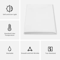 Selens 1x1,7m Fehér Nylon Selyem Diffúziós Fényterelő Szövet Fotó Stúdió Softbox Világításhoz - Esküvői, Portré és Termékfotózáshoz 7