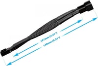 Easycargo Fekete PWM Dupla Ventilátor Elosztó Kábel 4 hüvelykes (1 db) 2