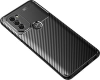 Motorola G71 5G szénszálas, ütésálló tok - koromfekete 1
