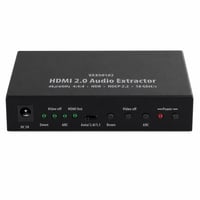 FeinTech VAX00102 HDMI 2.0 Audio Extractor ARC 4K HDR čierny — chybný, čiastočne funkčný: Zariadenie ako také funguje (stav: pozri 2. obrázok) 1