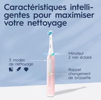 Oral-B iO-3S Elektromos Fogkefe Rózsaszín - Újratölthető, Kerek Fejjel, Időzítővel, Felnőtteknek, Akkumulátoros 4