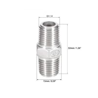 Gardena 1/4" Külső Menetes Csőcsatlakozó, 15x32mm, 3db - Újracsomagolt 2