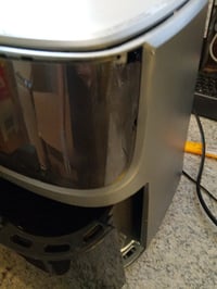 NutriBullet Crisplite Vision NBA0811DG Forrólevegős Sütő 8L 2000W Digitális Touch Vezérlés — törött üvegrész (állapot: lásd a 2. képet) 2