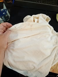 Husă pentru scaun de bar Levoberg cu spătar curbat, elastică, protectoare, culoare bej, 2 buc. 2