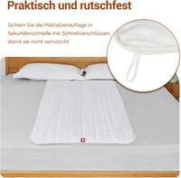 Comfytemp Elektromos Ágymelegítő 80x165 cm - 12 Hőfokozat, Két Zónás, Automata Kikapcsolás, Mosható Matracvédő Párna, Flanell Anyag 13
