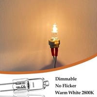 Unnderwiss G4 Halogén Izzó Csomag (10db) - 12V 20W 2800K Meleg Fehér, Fényerőszabályozható, Kristálycsillárokhoz, Konyhába, Lakóautóba, 2000 5