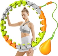 Bubbacare Smart Hoop Állítható Fitness Karika 27 Levehető Elemmel - Otthoni Edzés, Zsírégetés, Masszázs Funkcióval, 130 cm-ig 1