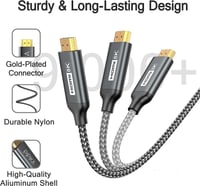 PIPIKA 8K Ultra Gyors Fonott HDMI Kábel 1m - 120Hz 4K Támogatással 5