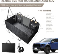 SHARLOVY Nagy Méretű Autós Kutyaülés Huzat Kemény Padlóval Pickupokhoz - Strapabíró Kutyahinta F150, Ram1500, Sierra Terepjárókhoz, Rágásbiz 6