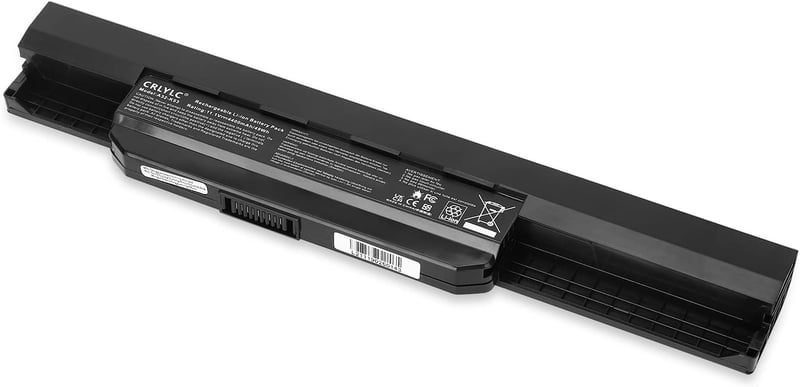 CRLYLC A32-K53 Laptop Akkumulátor 4400mAh 11.1V - ASUS K53 K53E X53 X54 A43 A53 Sorozatú Notebookokhoz - 6 Cellás Csereakku