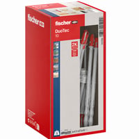 Set dibluri basculante fischer DuoTec 10 S PH pentru gips-carton – 9 bucăți – Diblu bicomponent pentru cavități, plăci de fibră de gips și panouri de lemn – Set parțial 1
