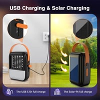 Bubbacare 2 az 1-ben Napelemes Szúnyogirtó Lámpa 1200 mAh USB Tölthető Rovarcsapda LED Világítással Kertbe, Beltérre és Kültérre 6