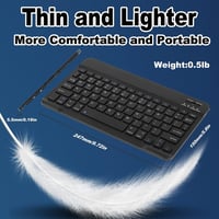 Bluetooth Vezeték Nélküli Billentyűzet és Egér Szett, Ultravékony Ergonomikus Újratölthető Kombó Apple iPad iPhone Samsung Tablet Android PC 3