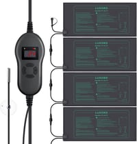 Luxbird fűtőszőnyeg termosztáttal - 4 db vízálló melegítőlap üvegházakhoz, 30W 1
