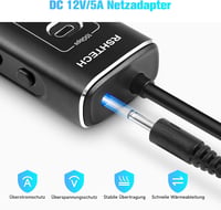 RSHTECH 11-Portos USB C 3.2 Hub Aktív Tápellátással - 60W, 10Gbps Adatátvitel, 3 USB-C és 8 USB-A Port, Alumínium, Fekete - A11PD 6