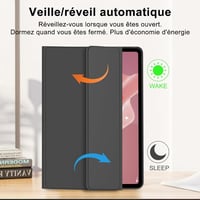 FARYODI billentyűzet Lenovo Tab P12 12.7 hüvelykes (2023) táblagéphez – 7 színű háttérvilágítással, levehető vezeték nélküli Bluetooth billentyűzet francia AZERTY kiosztással, fekete – kompatibilis a Lenovo Tab P12 12.7" 3K (TB371FC) 5