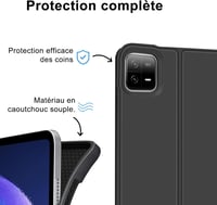 FARYODI Mágneses Bluetooth Billentyűzet Tok Xiaomi Pad 6/6 Pro Tablethez - Levehető AZERTY Kiosztás, Érintőpaddal, 11 Colos, Fekete 5