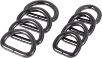 Uxcell Fekete Fém D Gyűrű Csat 16mm és 25mm, 12 darabos szett 1
