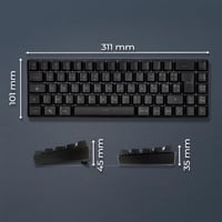 EMPIRE GAMING K508 Kompakt Vezeték Nélküli Gamer Billentyűzet - 2.4G/Type-C - PS4/PS5/PC/Mac - RGB Háttérvilágítás - 23 Anti-Ghosting Gomb 5