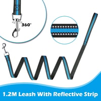 SIBOTER Kék Reflektív Kutyahám Pórázzal, Kis Testű Kutyáknak (S) 3