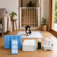 Kisállat-biztos lakásmentő: 6 db szűrőbetét + 50 db kutyapelenka + kabintisztító spray + fúrásmentes 1
