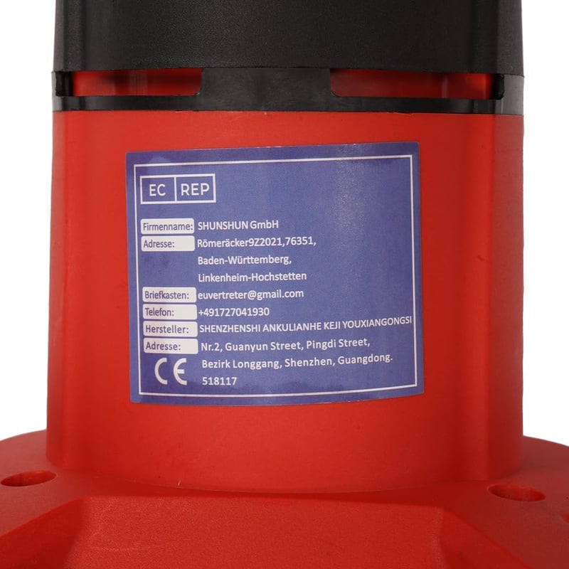 Anbull 2500W-os kétfokozatú keverőgép festékhez, habarcshoz - 6 sebességgel