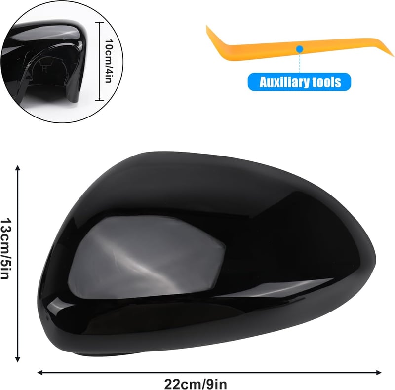 Opel Corsa D/E fehér fényes tükörborítás, 2006-2019 modellekhez