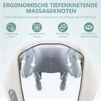 Beurer 5D-es nyak- és vállmasszírozó készülék melegítő funkcióval, fehér 6