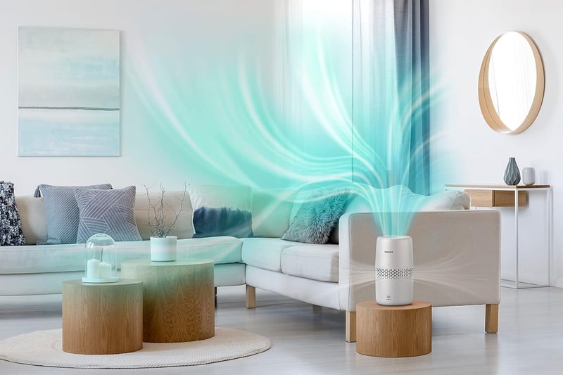 Philips Humidifier 2000 Series Párásító, 99,97%-kal Kevesebb Baktériummal, 2L Tartály, 31m² Helyiséghez, Ultra Csendes 32dB, Automata Kikapc