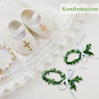 BBTO 10 db-os Hal Alakú Elsőáldozási Dekoráció Szett - Fiúknak és Lányoknak, Rattán Levelekkel, Szalaggal, Asztali Díszítéshez, Keresztelőre 6