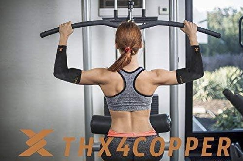 THX4COPPER Rézbevonatos Könyökvédő Pár Sportolóknak és Sérülésekre