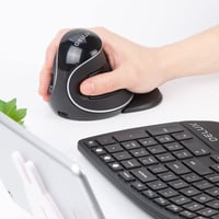 DELUX M618PD Ergonomikus Vezeték Nélküli Egér, Függőleges, Csendes Kattintás, 4000 DPI, Bluetooth/2.4G 9