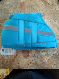 Vestă de salvare pentru câini ASENKU, mărimea L (15-23 kg), albastră, cu suport pentru gât detașabil — Vesta are culoarea albastră (stare: vezi a 2-a fotografie) 2