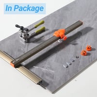 youkzuan Profi Csempevágó Készlet 120 cm-es Vágási Kapacitással - Kézi Csempevágó Erős Fogóval, 3 Vágópengével és 3 Vágókoronggal 4