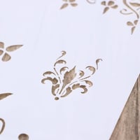 Virágmintás Rajzsablonok Scrapbookinghoz és Kézművességhez - Fehér 8