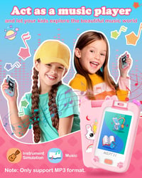 AGPTEK 32GB Gyerek MP3 Lejátszó Kamerával és Játékokkal, 2,8" Kijelző 2