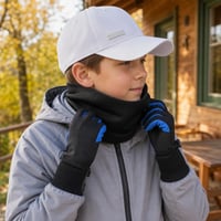 Športový balík do chladu: 1x softshell rukavice + 1x šiltovka + 1x neoprénový nákrčník 1