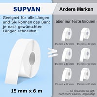 SUPVAN E10 Bluetooth címkenyomtató, iOS és Android kompatibilis 4
