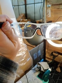 uvex Sportstyle 706 V Fotokróm Sportszemüveg - Fehér-Fekete Matt/Füst - Párásodásmentes — karcos bal lencse (állapot: lásd a 2. képet) 2