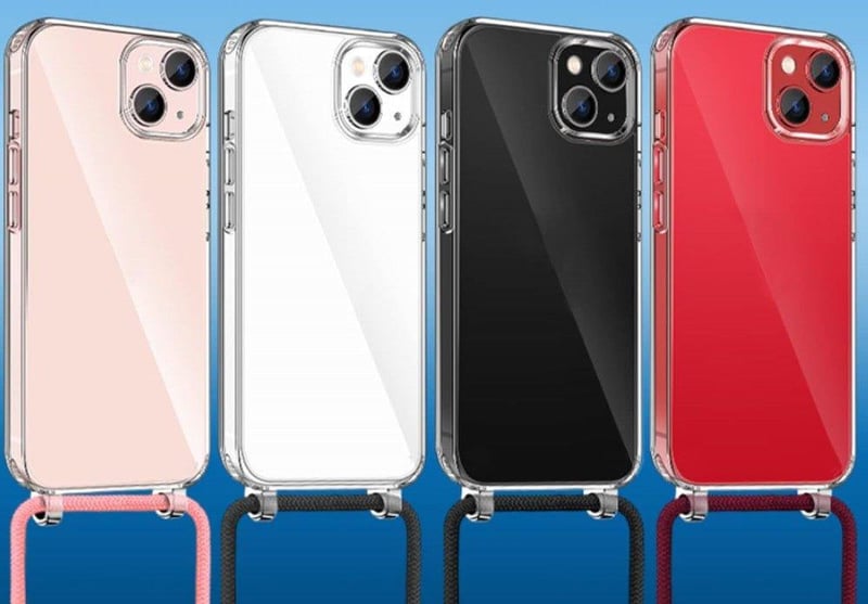 Apple iPhone 11 Pro Max Átlátszó Menta Zöld Védőtok Nyakpánttal