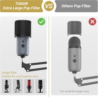 Blue Yeti mikrofonállvány: állítható TONOR boom kar nagy popszűrővel, univerzális adapterrel 4