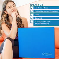 Quality Den Egyensúlyozó Párna - Csúszásmentes TPE Hab, 40x34x5 cm, Kék - Stabilitás és Koordináció Fejlesztő Edzőpárna, 150 kg Teherbírás 3