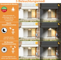 MEIKEE 60W LED Reflektor Mozgásérzékelővel - 5200 Lumen Távirányítós Kültéri Lámpa, IP66 Vízálló, Időzíthető, Fényerő Szabályozható, Fekete 5