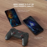 GameSir T3s Vezeték Nélküli Kontroller Windows PC/iOS/Android/Switch Eszközökhöz, Bluetooth Játékvezérlő Állítható Rezgéssel és 4 Fokozatú T 5